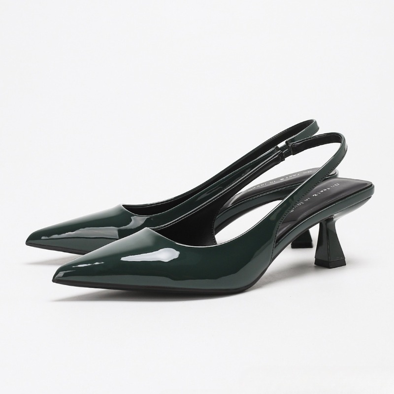 Slingback Heel Formal - 우아한 백리스 하이힐 여성용 럭셔리 페이턴트