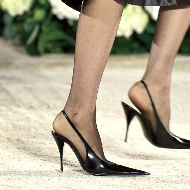 우아한 누드 글로스 페이턴트 가죽 슬링백 펌프스 여성용 - Slingback Heel Formal 리뷰 및 가격