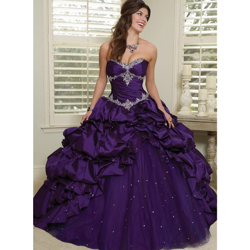 고딕 보라색 웨딩 드레스 크리스탈 페르시 맞춤형 셔링  - Women'S Gothic Formal Wear 리뷰 및 가격