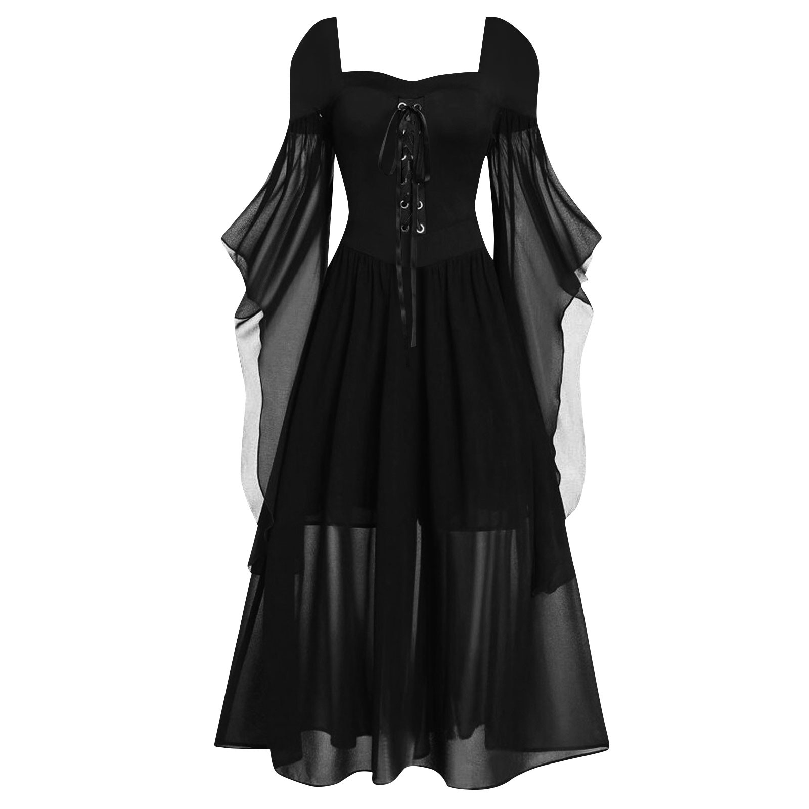 2026년 할로윈 오프숄더 고딕 드레스 여성 레이스업  - Women'S Gothic Formal Wear 리뷰 및 가격
