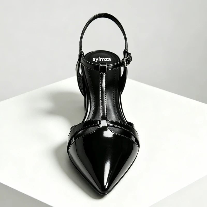 페이턴트 가죽 키튼 힐 여성 펌프스 섹시한 뾰족한 앞코 - Kitten Heel Women 리뷰 및 가격