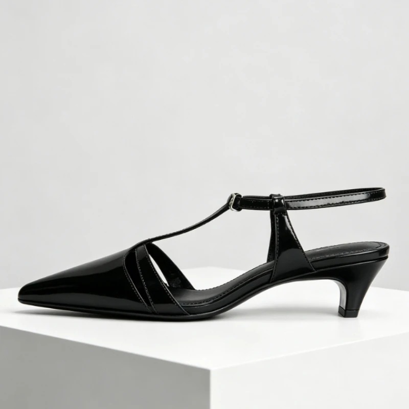 페이턴트 가죽 키튼 힐 여성 펌프스 섹시한 뾰족한 앞코 - Kitten Heel Women 리뷰 및 가격