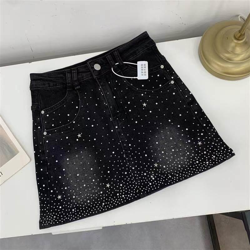K 59702 라인스톤 데님 스커트 반짝이는 다이아몬드 - K&G Women'S Formal Wear 리뷰 및 가격