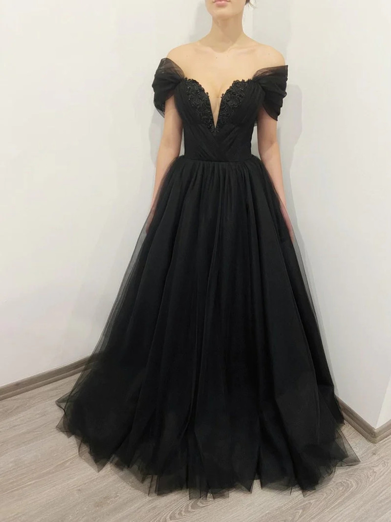 맞춤형 고딕 블랙 웨딩 드레스, 탈착식 긴 소매 레이스 - Women'S Gothic Formal Wear 리뷰 및 가격
