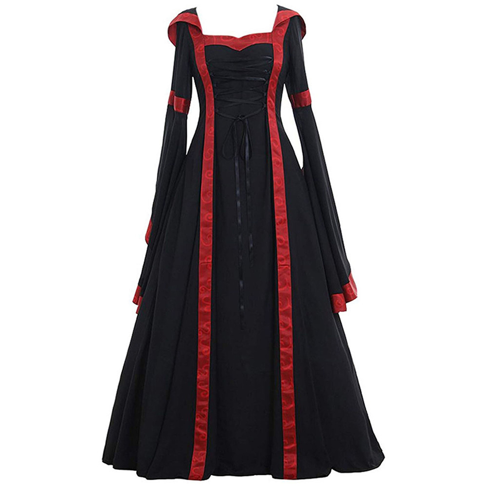 캐주얼 웨어 고딕 여성 드레스 레트로 레이스업 프린세스 - Women'S Gothic Formal Wear 리뷰 및 가격