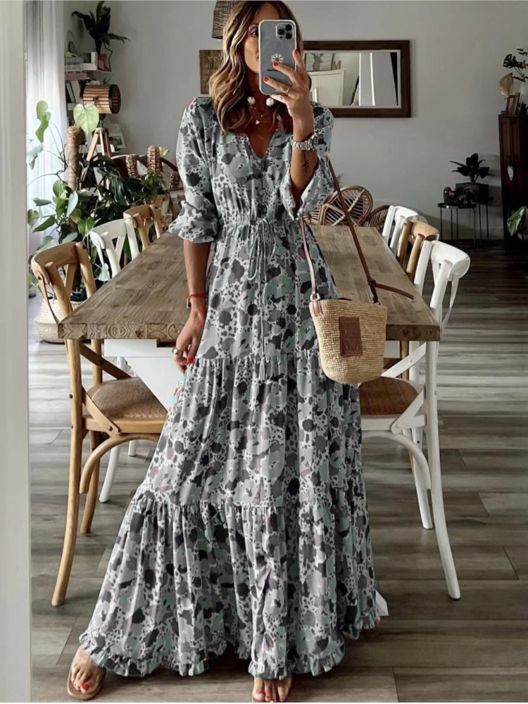 여성 의류 기질 휴가 섹시한 v 넥 유행 인쇄 레이스  - Women Formal Wear Zara 리뷰 및 가격